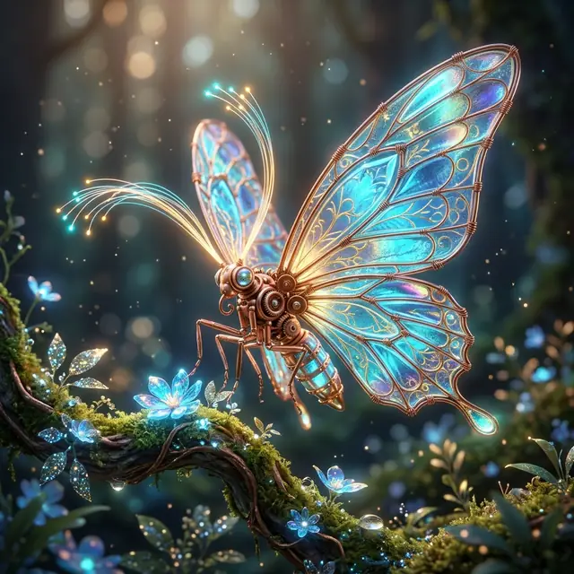 Lumina the Glass Butterfly